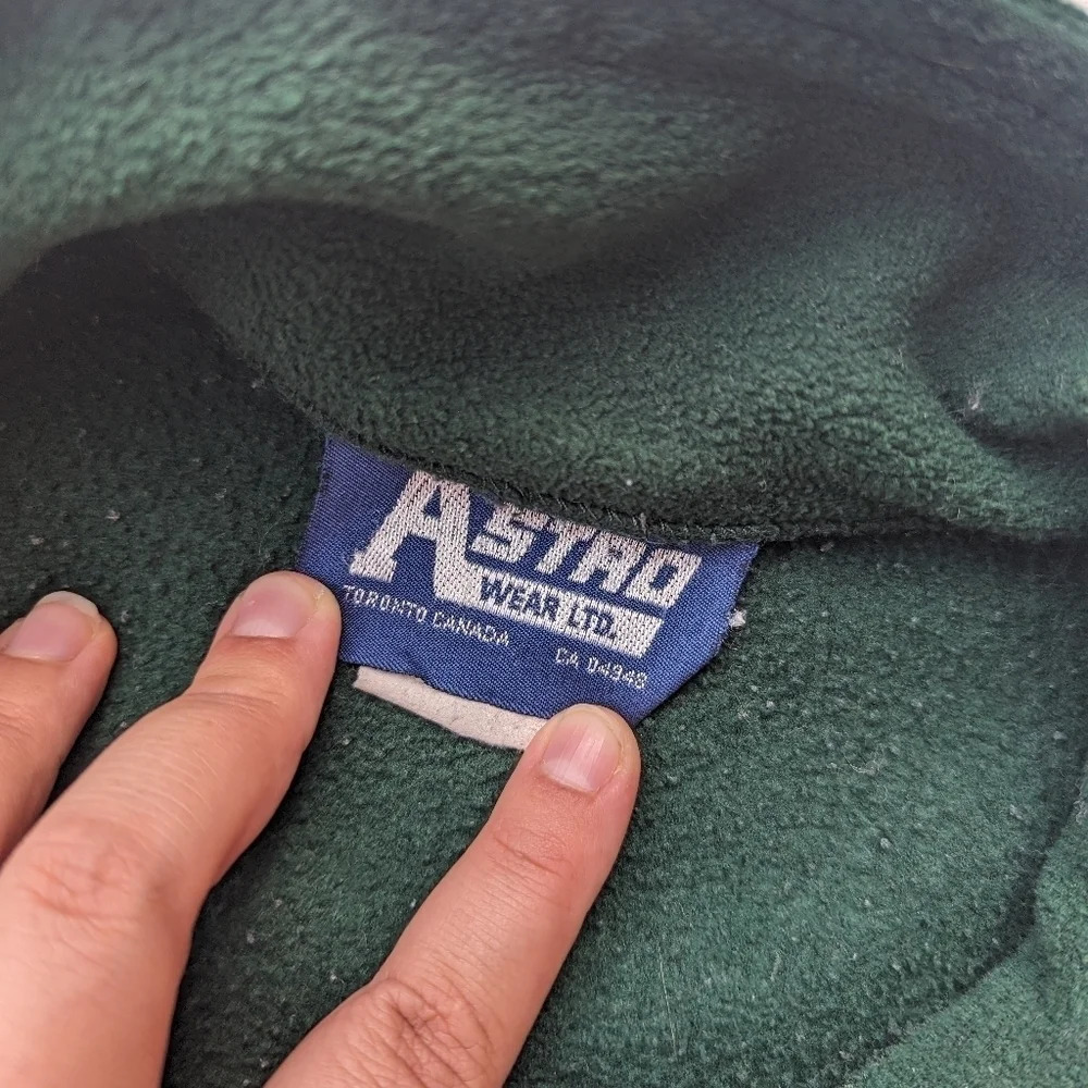 Vintage Astro Wear America's Best Plants Green Zip Up Sweater Unisex - Picture 4 of 8